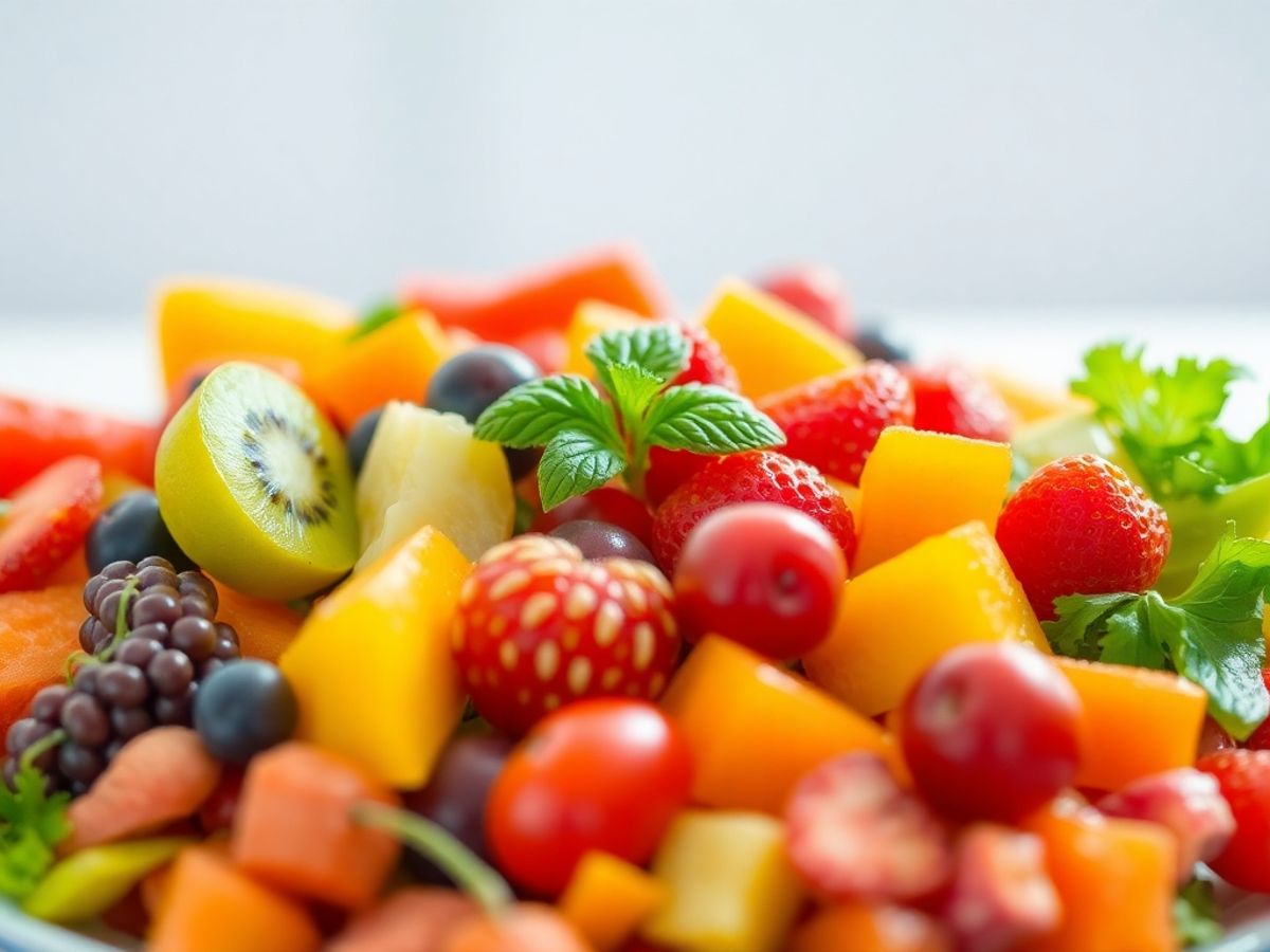 Plată cu fructe și legume proaspete, nutriție sănătoasă.