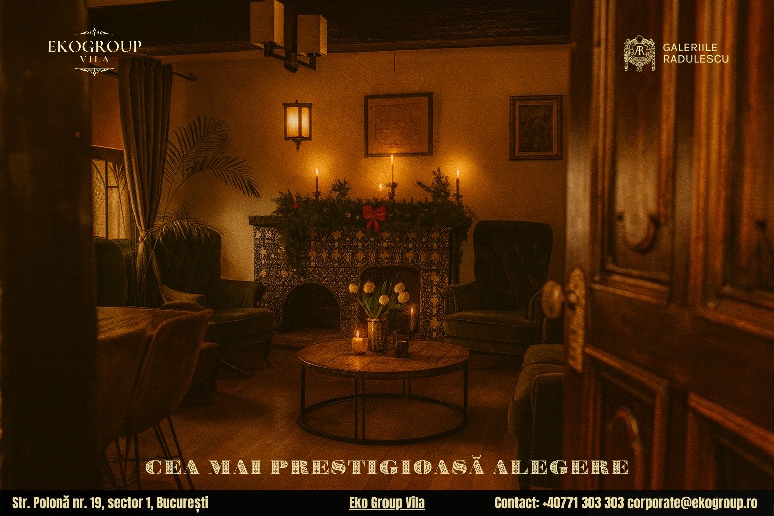 Destinații de Crăciun în București: O Elegie a Eleganței la Crăciunul Anilor ’30 la Eko Group Vila